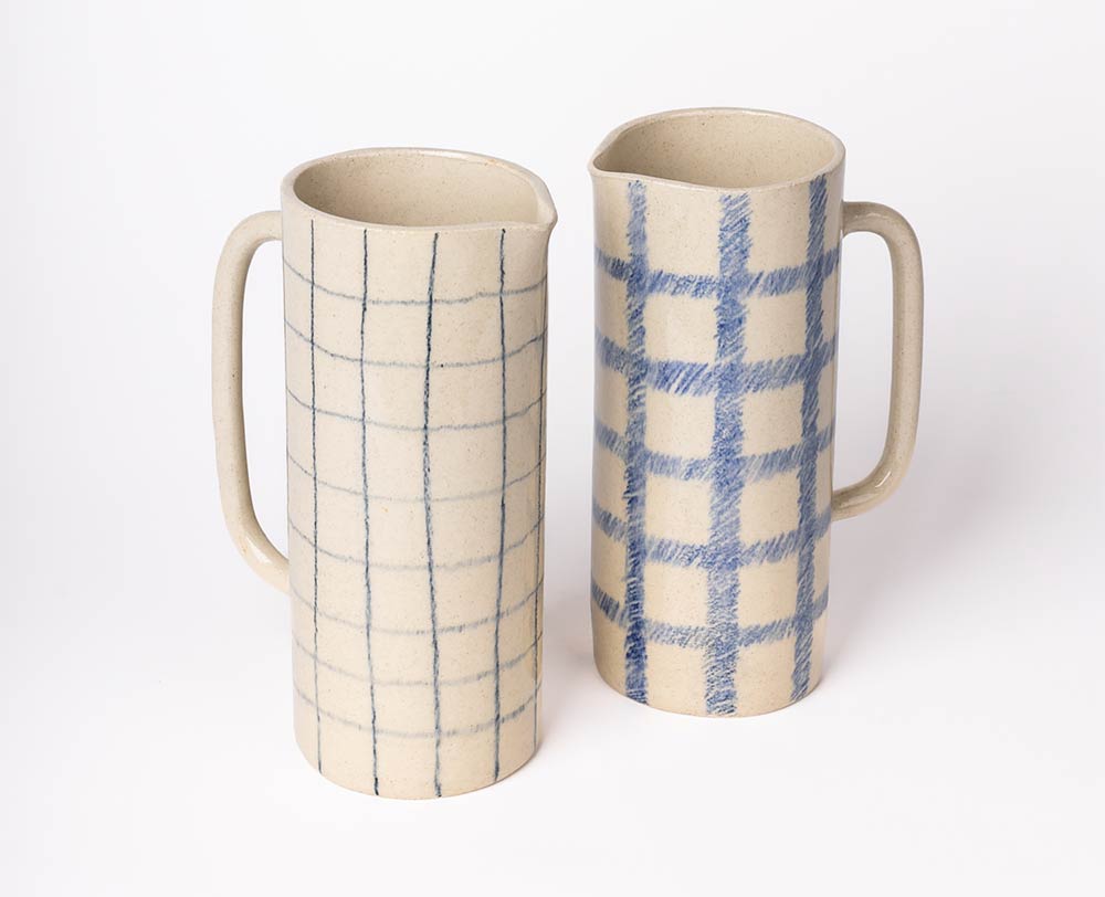 Handmade ceramic pitcher