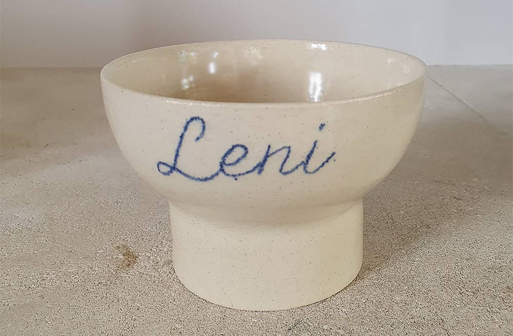 cat bowl with name